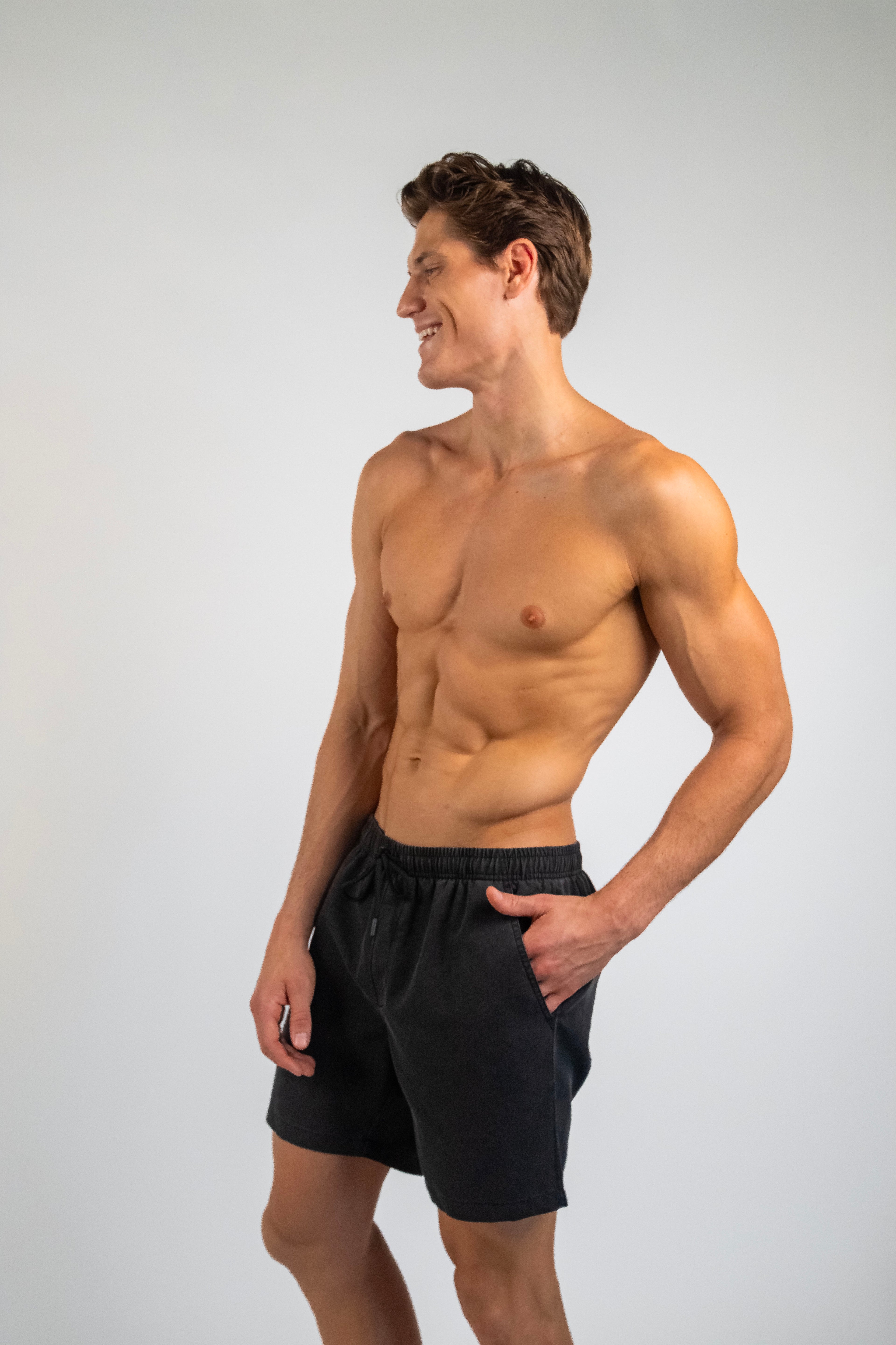 Swim Short - Vintage Matte Black