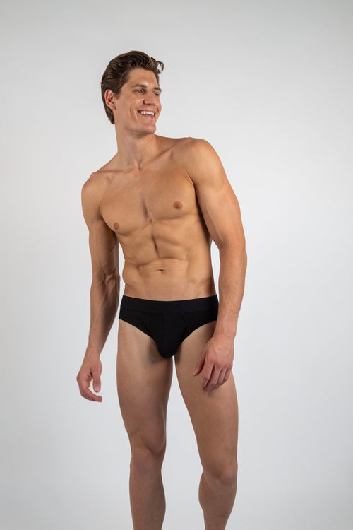 Organic Cotton Brief - Jet Black