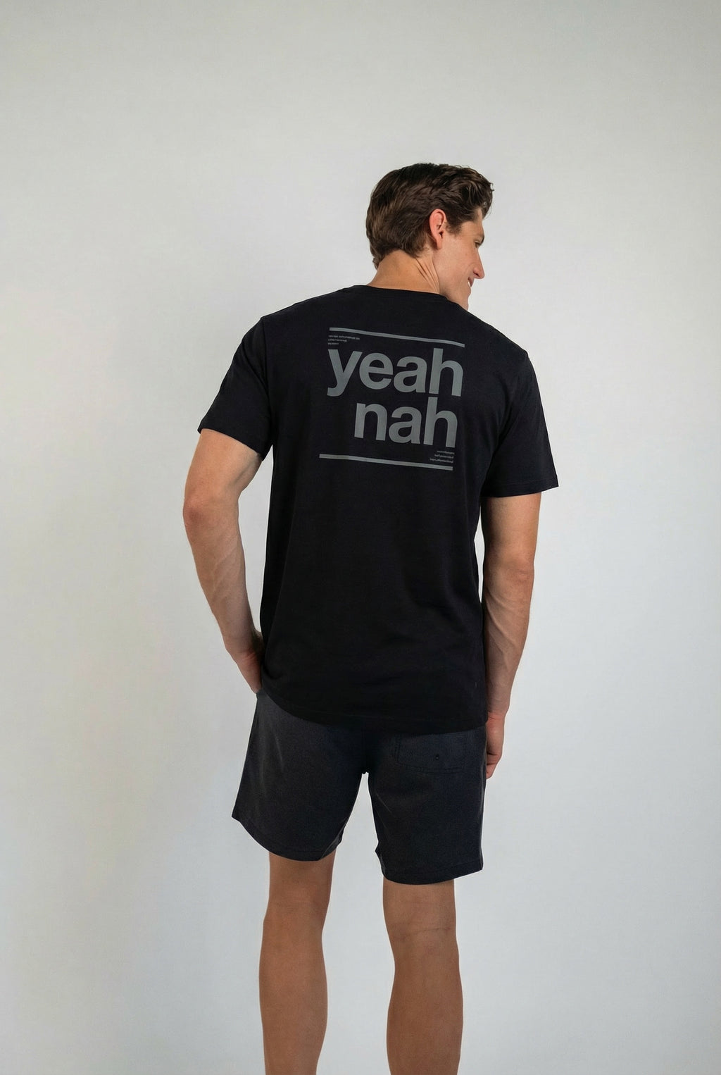 Yeah Nah T-shirt - Dark mode