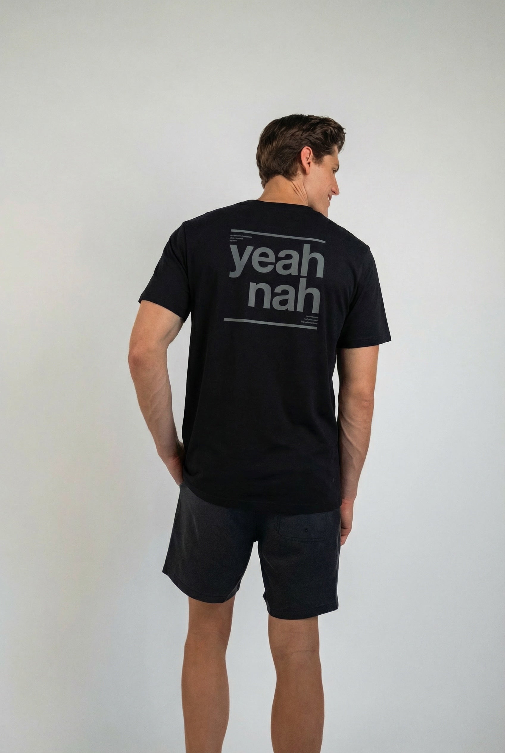 Yeah Nah T-shirt - Dark mode