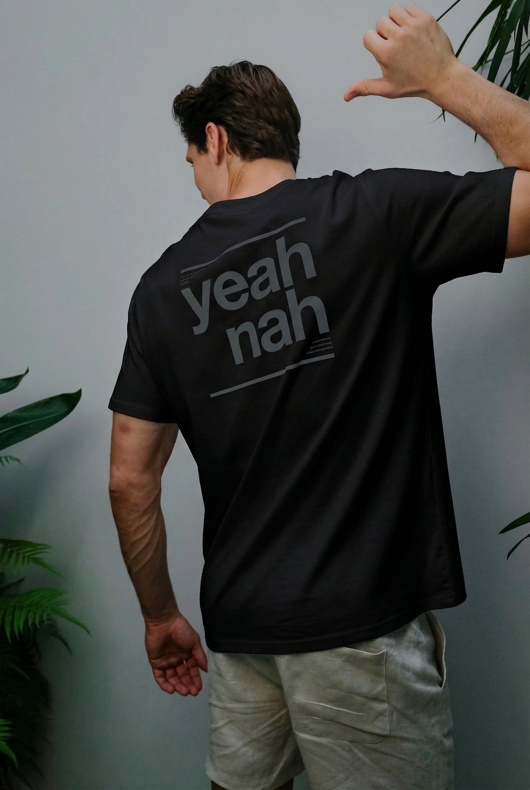 Yeah Nah T-shirt - Dark mode