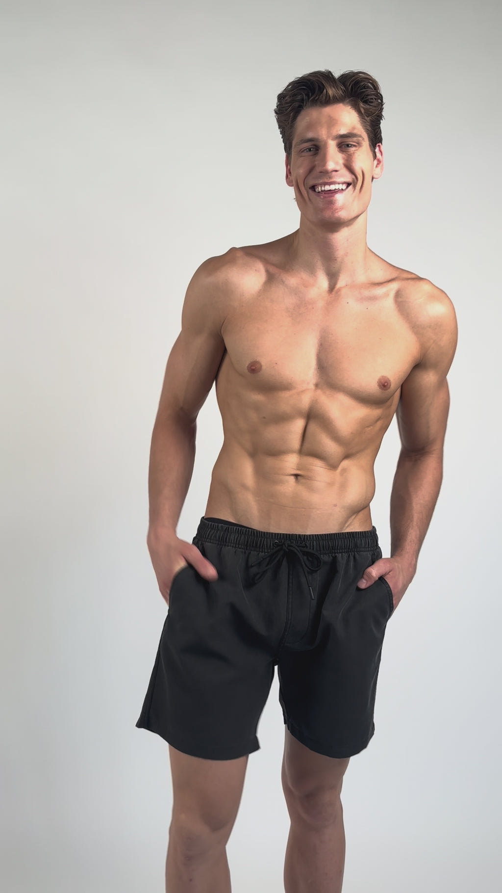 Swim Short - Vintage Matte Black